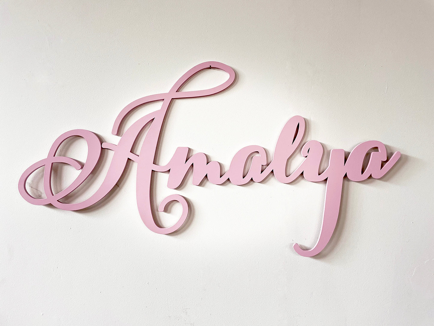 Pink Girl Baby Nursery Name Sign