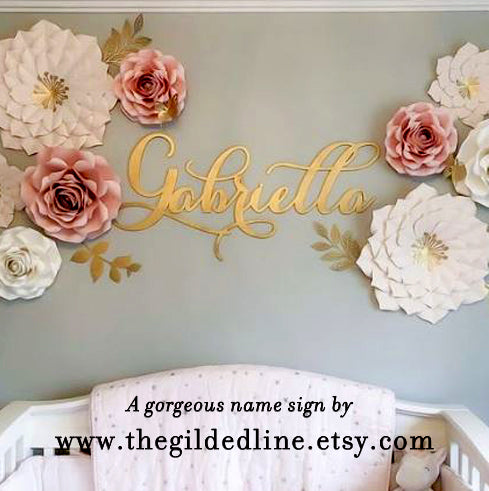 Nursery Room Decor Name Sign - thebestcaketoppers