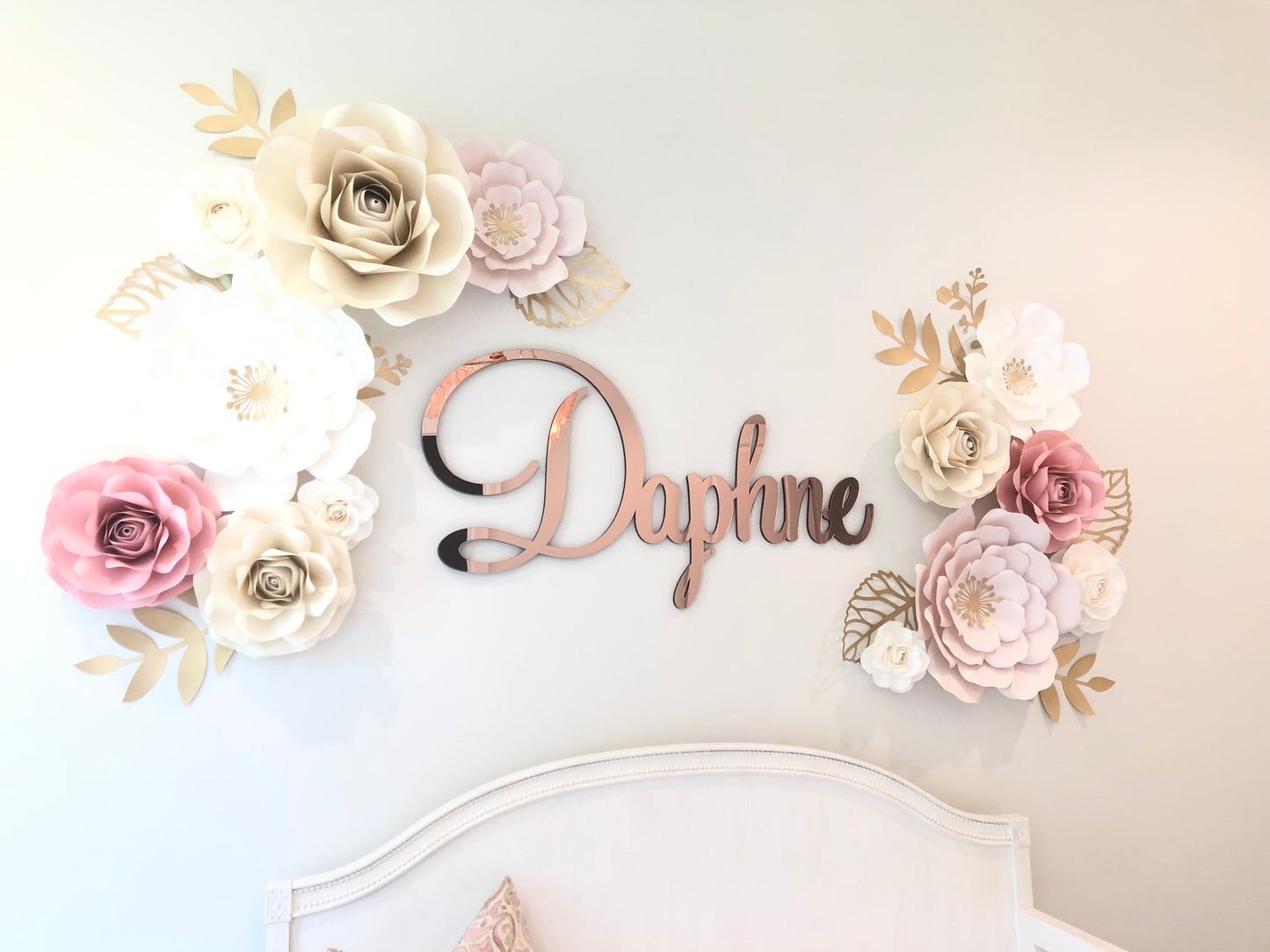 ROSE GOLD MIRROR NAME SIGN