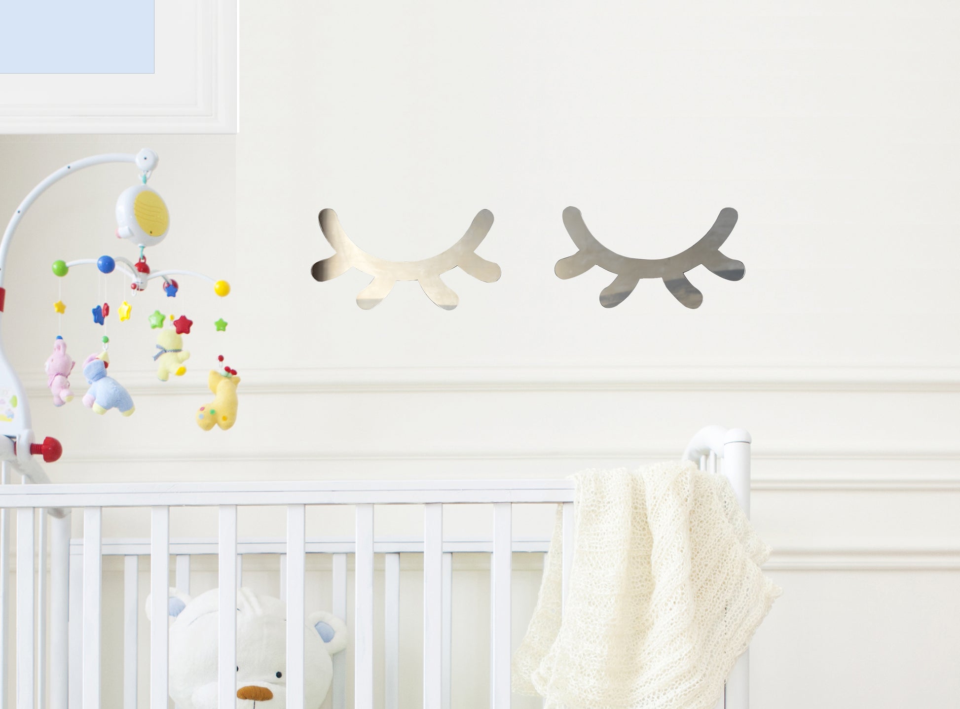 Sleepy Eye Mirrors for Baby or Child Room Decor - thebestcaketoppers